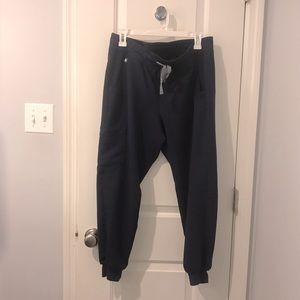 FIGS Zamora jogger scrub pants navy size L petite